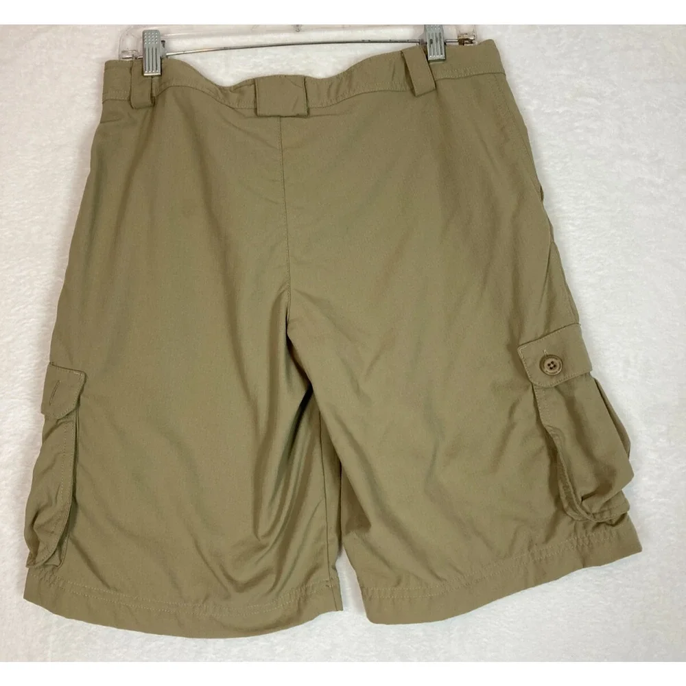 Under Armour Youth XL Khaki Nylon Hybrid Cargo Shorts Ripstop‎ Hiking Outdoor